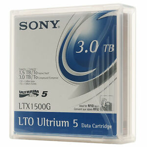 Sony Ltx1500g LTO5 1500 Gb 3 Tb de cinta LTO-5 Garantía de Sony 20 Pack